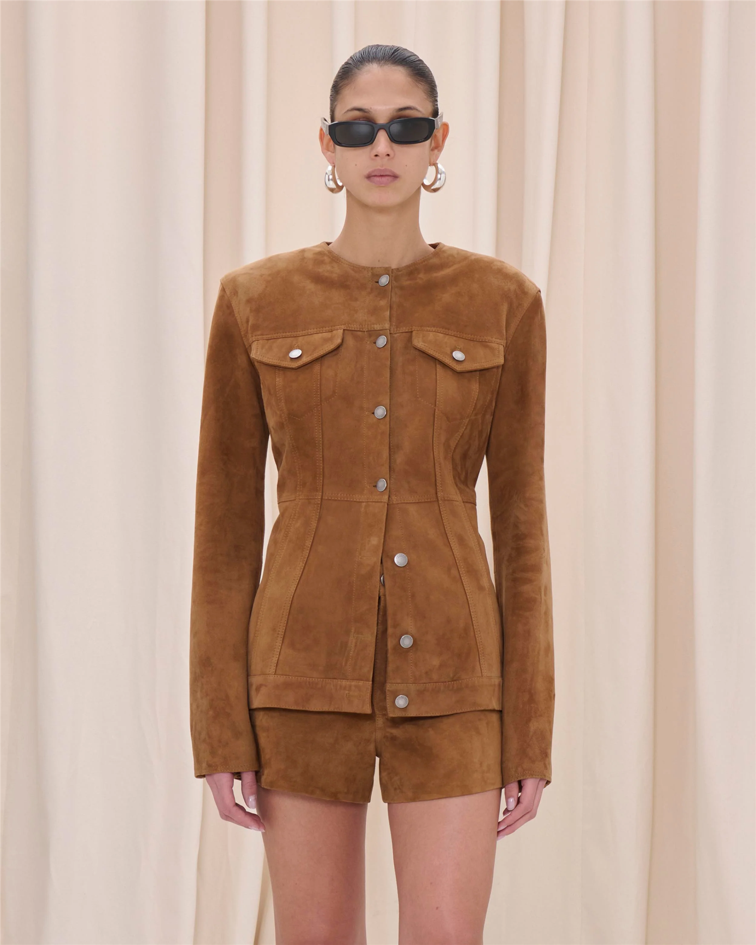 Temple Suede Jacket Chocolate Jakker